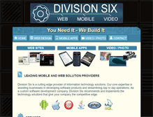 Tablet Screenshot of divisionsix.com